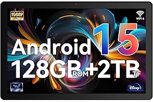 Whitedeer Tablet Android 15 Octa-Core Processor, 30GB+128GB+2TB TF, Tablet 10 inch with IPS Display, Android Tablets with 2.0GHz CPU, 6200mAh/ 5G WiFi/BT5.4/8MP+5MP/OTG, PC Mode, Widevine L1(Black)