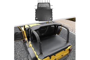 Jimen for TJ Tonneau Cover, Trunk Cargo Cover Compatible with Jeep Wrangler TJ 1997-2006