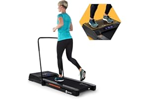 ‎CAPITAL SPORTS Capital Sports Workspace GO Plus Laufband, Tischlaufband & Office Cardio, Leistung: 550 Watt, 12 cm Höhe, 30 kg, Geschwindigkeiten: 0,8 bis 8 km/h, Lauffläche: 35,5 x 100 cm