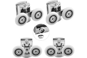 MultiWare Shower Door Wheels 23mm Shower Door Rollers 4pcs (2 top+2 Buttom)