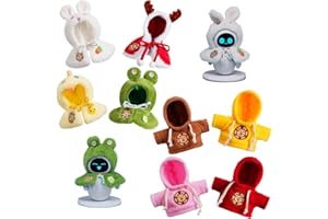 ENERGIZE LAB Eilik - 4-teiliges pelziges Kapuzenpullover-Set und 4 Haustierumhänge in vier Stilen und Farben