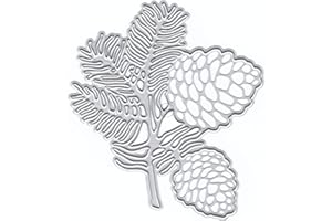 DzIxY Plant Leaves Metal Cutting Dies for Card Making Kit Embossing Paper Die Cuts Scrapbook Machine Stencils Storage Pockets Supplies