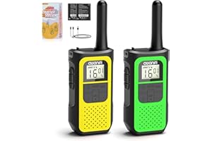AWANFI Walkie Talkie Recargable con 1200mAh Li-Ion Batería, Walkie Talkies para Niños Adulto, Walky Talky con 16 Canales VOX, Walkie-Talkies para Ciclismo Camping Senderismo