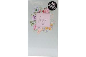 Vedmantra® Photo Album for 6x4 Sized Photos in Various Pocket Sizes - Small, Medium, Large Capacity - Holds 6x4 Photos (Pattern-1, 300 Pockets)