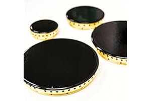 JPshop - Kit de 4 coronas de latón adaptable a placa de cocina de gas compatible con Lofra con platillos de llama