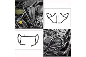 FATEXPRESS Moto Steel Highway Crash Bar Barre acrobatiche Protezione del motore Paraurti Telaio del corpo Kit di protezione dalla caduta per CB500X CB 500 X CB500X 2019 2020 2021 2022 2023 (Set completo)