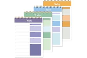GOLDPEI To Do List Notepad - Daily Planner Today Priorities Notepad Undated Sheets Tear Off,9.5" x 6.7" Planning Pad Checklist Productivity Note Pad for Work and Personal Organized (4 Pack)