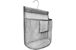 KIAYOO Bolsas para Pinzas,Bolsa de Almacenamiento Cesta para Pinzas Bolsa de Baño para Lavandería Baño Balcón Uso Interior y Exterior,Gris