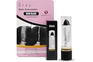 FABZ BEAUTY Root Touch Up Stick for Women & Men | Easy Hair Root Colour Touch Up for Grey Coverage, Long-Lasting Hair Colour with Magic Retouch, Natural & Quick Application (Jet Black)