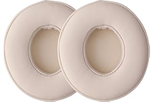 kwmobile Ear Pads Compatible with Beats Solo 2 Wireless/Solo 3 Wireless Earpads - 2x Replacement for Headphones - Beige