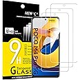 NEW'C 3 Pezzi, Vetro Temperato per Xiaomi Poco M4 Pro 5G, Poco X4 GT, Pellicola Prottetiva Anti Graffio, Anti-Impronte, Senza