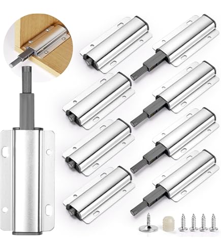 6 Pezzi Meccanismi Push Pull Per Ante - Apertura A Pressione Per Armadi, Cucine E Mobili Senza Maniglie - Foto 13