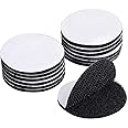 BRAVESHINE Self Adhesive Hook and Loop Tape - Reusable Sticky Back Fabric Fastener - Pack of 12, Round 1.5inch