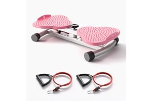 LEWANJA Waist Twist Übungsbrett Twister Taillen-Übungsgerät mit Widerstandsbändern