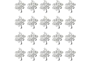 Azexcy 20 Pz Ciondolo Albero della Vita Charms Pendenti per Decorazione Bomboniera Collana Creazione di Gioielli
