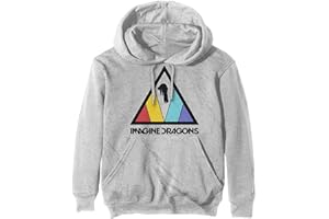 Imagine Dragons Hoodie Triangle Band Logo Official Off White Pullover Unisex