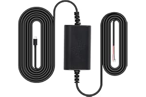 XMSJSIY Kit de fusibles pour Dash Cam USB-C Type-C Fil d'alimentation pour caméra embarquée convertissant 12V-36V à 5V/2.5A Cordon d'alimentation -3M (USB-C)