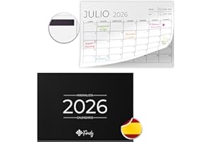 Finoly Calendario Magnetico Nevera Enero 26 Diciembre 26 (12 Meses) A4 | Calendario Magnetico Nevera 2026 | calendario 2026 nevera | Almanaque 2026 con Adhesión Fuerte