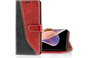 Mulbess Funda para Xiaomi Redmi Note 11 Pro, Funda Piel Case Cover, Cierre Magnético, Soporte Plegable, Ranura para Tarjeta, Elegante Vino Rojo