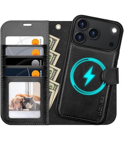 OCASE iPhone 16 Pro Max Hülle(2in1) Leder Stoßfestes Case