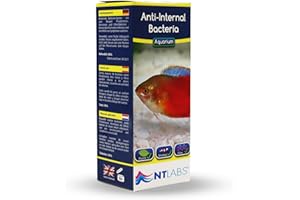 NT Labs Aquarium Anti-Internal Bacteria, Pseudomonas, Bacterial Infection Treatment, Relieves Clamped Fins & Red Blotches, Contains Chloramine T (100ml)