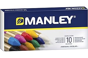 Ceras Blandas MANLEY, Caja x10 Colores