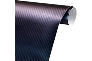 Arespark 6D Pellicola Adesiva di Carbonio,Adesivo Moto Impermeabile, Car Stickers Pellicola in Vinile in Fibra per Moto, Auto, Computer, Decorazione di Mobili (150 * 30cm, Viola Blu)