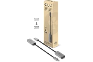 Club 3D USB Type C auf DP 1.4 8K60Hz DSC1.2 HDR HBR3 Aktiver Adapter, CAC-1567