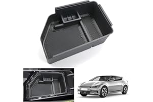 ‎GAFAT GAFAT Kiα EV6 /GT/GT Line 2021-2024 2025 Mittelkonsole Aufbewahrungsbox, EV6 2023 Armlehne Organizer Tray Mittelarmlehne Handschuhfach, Kompatibel mit Kia EV6 Zubehör (Schwarz)