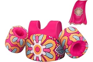 ‎ABUYTWO Schwimmweste Kinder mit Umhang und Verstellbaren Schultergurten, Abuytwo Schwimmhilfen Weste für Kinder Baby 2-7 Jahre Jungen/Mädchen, Schwimmwesten Auftriebshilfe für Schwimmen Auftriebswesten