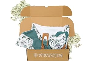 MIMUSELINA Coffret Naissance Fille ou Garçon | Coffrets Cadeaux pour Bébé | Coffret de Naissance Mixte pour Cadeau Nouveau Né | Disponible en Différentes Tailles | Amazonia, Medium