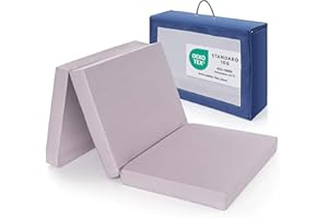 Alvi Matelas Lit Parapluie 60x120 cm, Épaisseur 6 cm, Housse Coton Lavable, Respirant et Pliable en 3, Inclus Sac de Transport, Testé Oeko-Tex