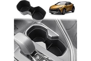 GAFAT Compatible avec Toyota C-HR 2024 2025 2026 Hybrid PHEV Porte-Gobelet Coque de Protection, en Caoutchouc Souple TPE, Supporte Console Centrale, OEM d'Origine, Antidérapant, Accessoires 2025 CHR