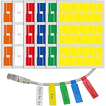 195Pcs Cable Labels - Waterproof Cable Tags, Tear Resistant Wire Labels, Self