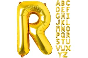 Goldedge Letter Alphabet Balloon, GOLD, 32 INCH, S229-RG