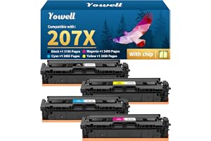 Yowell 207X 207A MFP M283fdw toner kompatibel med HP 207X multipack
