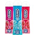 Durex 3 x Lubes Bundle, Cherry 50ml, Tingling 50ml, Strawberry 50ml