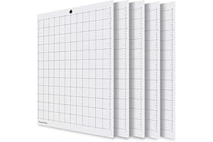 YADODO 5 Stück Schneidematte für Silhouette Cameo 4/3/2/1 Ersatz Standardgriff Matte Set für Silhouette Schneidematte 12"x12" 5 Stück Ersatz Schneidematte für Silhouette