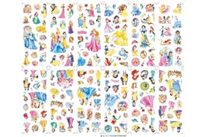 FRESHOER Princess 3D Stickers for Kids Puffy Stickers Pack for Scrapbooking Party Bag Fillers Birthday Party Favors Supplies Rewarding Gifts(12 Sheets)