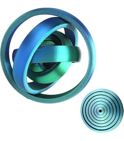 Lot De 7 Cônes Imprimés 3D – Jouet Antistress Pass-Through – Cône Impossible Et Spirale – PLA Coloré – Déco Bureau – Idée Cadeau Originale