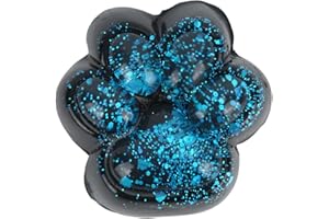 BOXOB Zabawka do Ściskania Kociej Łapki, Brokat Żelowa Kotka Słodka Kocia Łapka Miękka Kawaii do Ściskania Fidget Antystresowa Sensoryczna dla Dzieci Dorosłych (Niebieska Gwiaździste Niebo)