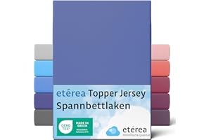 ETÉREA HIMMLISCHE QUALITÄT Prześcieradło z Gumką - różne Rozmiary i Kolory - OEKO-TEX Dżersej 100% Bawełna - dla Sypialnia i Pościeli - Ochraniacz na Materac do wys 10 cm