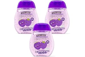 MS MÓVIL SHOP The Fruit Company Gel Detergente Mani Moras, confezione da 3 x 45 ml, 70% alcol con aloe vera, formato tasca