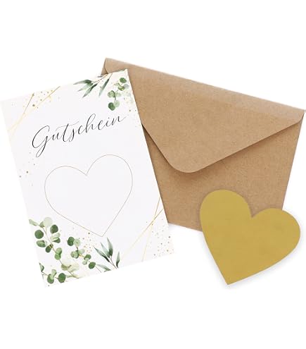 DIY Rubbelkarte Leoparden-Design – Set Mit Goldenem Rubbelherz, Umschlag & Sticker Für Personalisierte Überraschungen