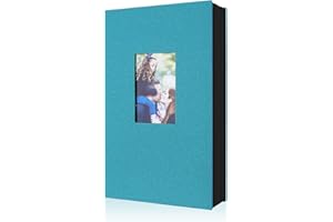 Lanpn Album Fotografico 10x15 300 con Tasche, Biancheria Porta Foto Album Portafoto Orizzontali 10x15cm Tascabile Tasca Teal