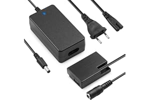 ENEGON LP-E17 Dummy Battery ACK-E18 DC Coupler Adapter Kit kompatybilny z Canon Rebel SL2, T6i, T6s, T7i, EOS M3, M5, M6, EOS 200D, 250D,77D, 750D, 760D, 800D, 8000D, KISS X8i