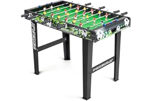 POWER PLAY Powerplay 3ft Football Table, Mini Table Football Game for Kids & Adults, Compact & Portable, Easy Storage, Gift for Boys and Girls