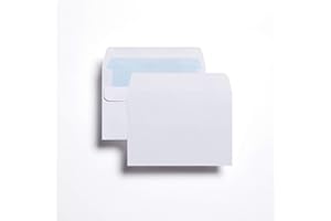 Indigo® C6 White Self-Seal Envelopes – 114x162mm, 80GSM, Eco-Friendly (Pack of 50)