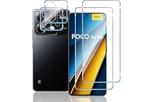 Mayfun Protector de Pantalla para Xiaomi POCO X6 5G Protector, [2+2 Piezas] Cristal Templado y Protector de Lente de Cámara, 9H Dureza, Antiarañazos Vidrio Templado Film Protection