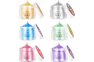 ‎MAGIC MASTER KERATIN Haarfarbe Wachs, Magic Master Keratin Temporäre Frisur Creme Instant farbiger Ton für Männer und Frauen Party, Festival, Cosplay (6 Farben)